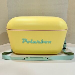 Polarbox 🧊 13 Quart Cooler Lunchbox Insulated Lunch Box Drink Food Cans Yellow